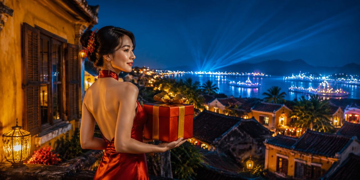 Người chơi thư giãn tại khu vực giải trí casino Hội An với ánh đèn lung linh