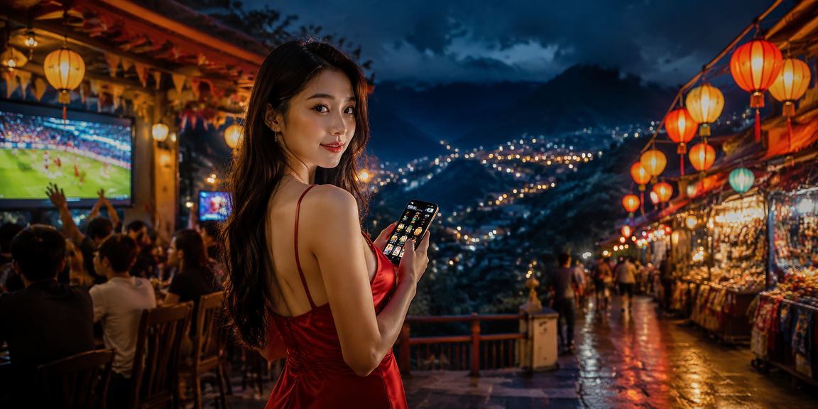 Màn hình đăng ký tài khoản cos2x tại chợ đêm Sapa với không khí sôi động