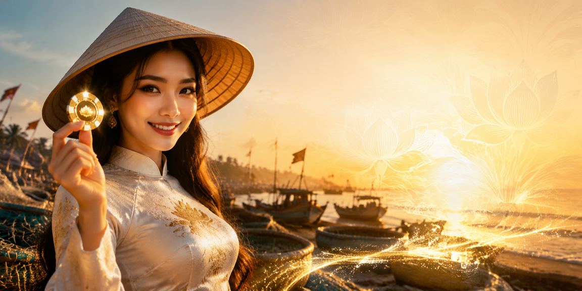 Khung cảnh sòng bài và cá cược tại Việt Nam với ánh đèn rực rỡ và bầu không khí sôi động